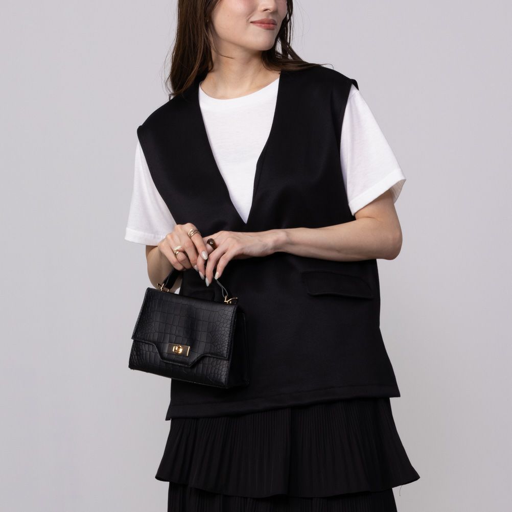 URBAN COLLECTION エアスムージー ポンチ素材 ベストアンサンブル レディース商品画像-3