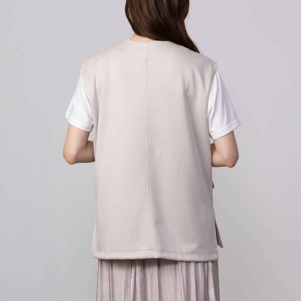 URBAN COLLECTION エアスムージー ポンチ素材 ベストアンサンブル レディース商品サムネイル-6