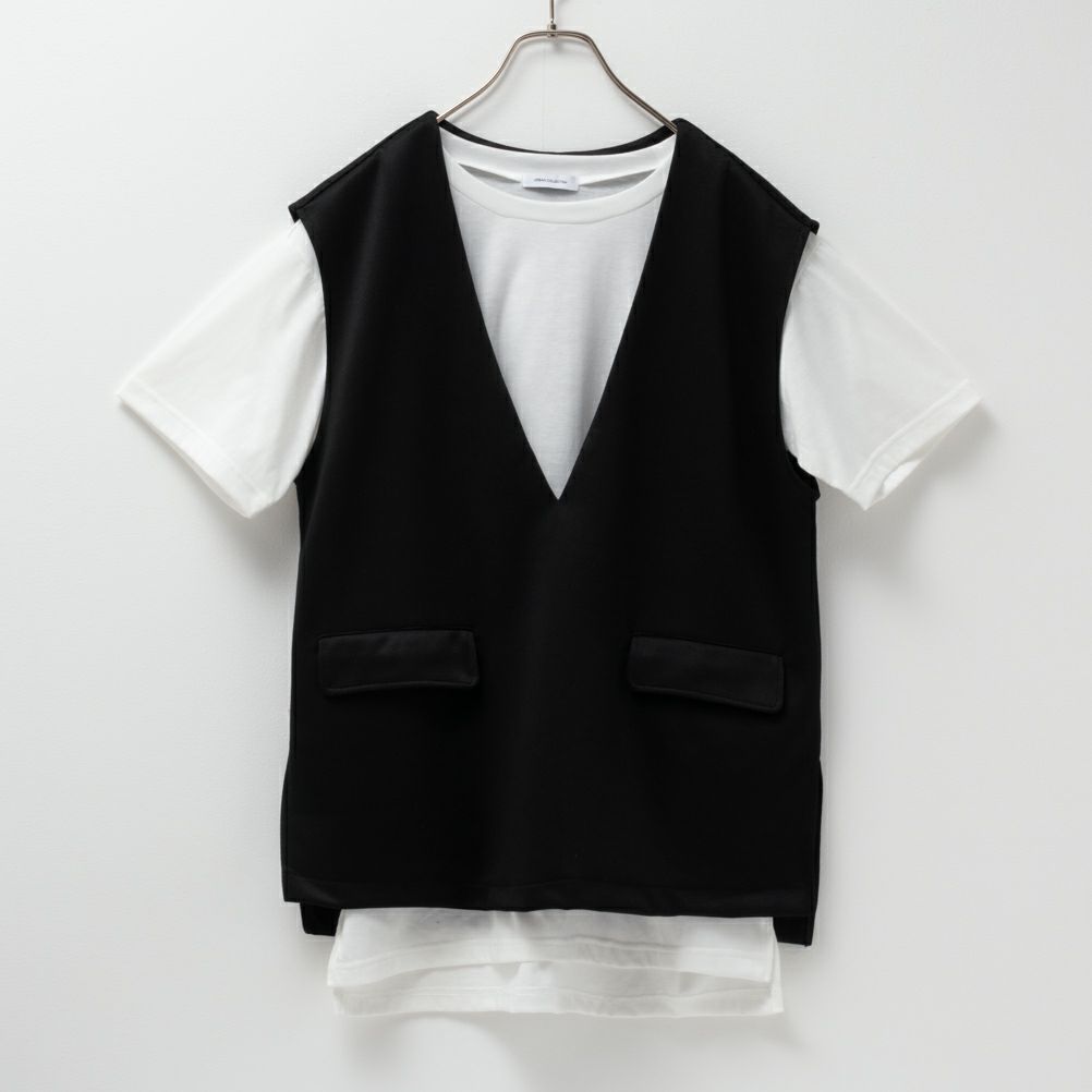 URBAN COLLECTION  エアスムージー ポンチ素材 ベストアンサンブル レディース商品画像-12