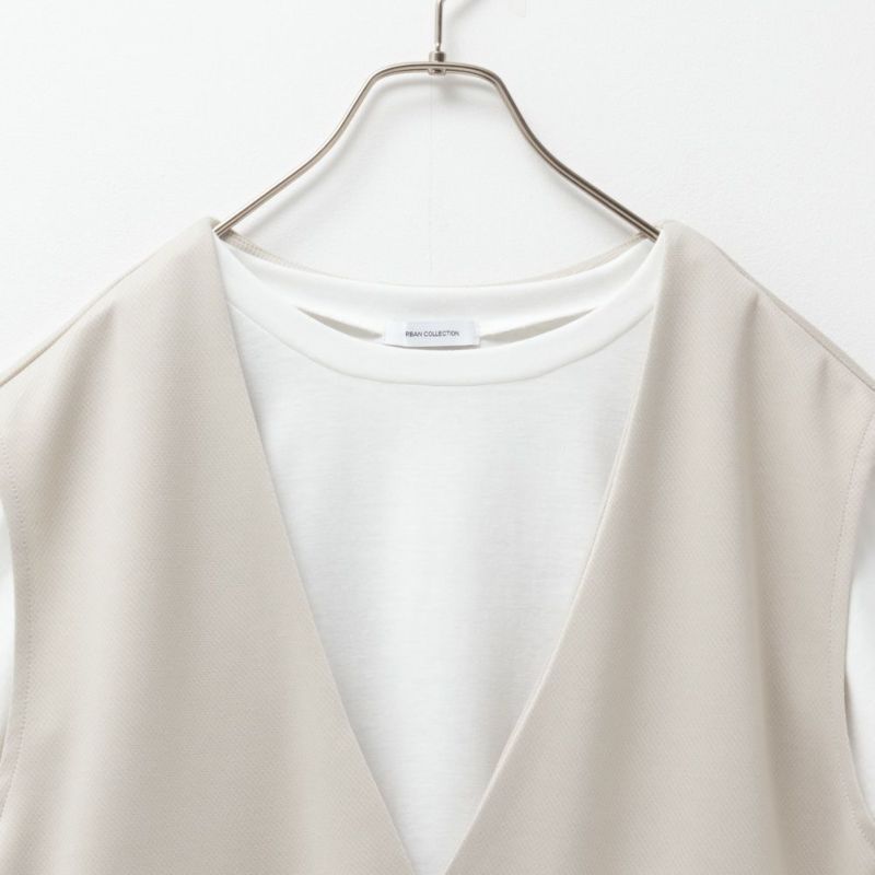 URBAN COLLECTION  エアスムージー ポンチ素材 ベストアンサンブル レディース商品画像-13