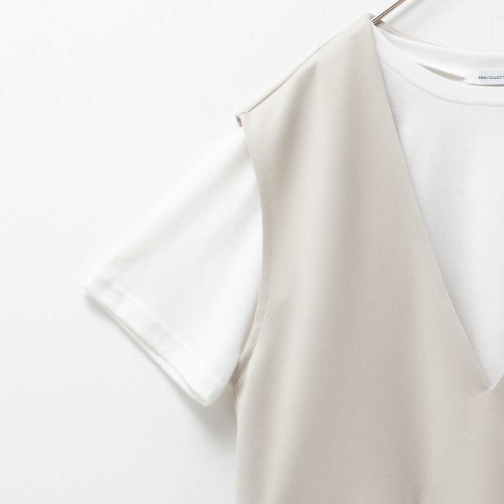 URBAN COLLECTION  エアスムージー ポンチ素材 ベストアンサンブル レディース商品画像-14