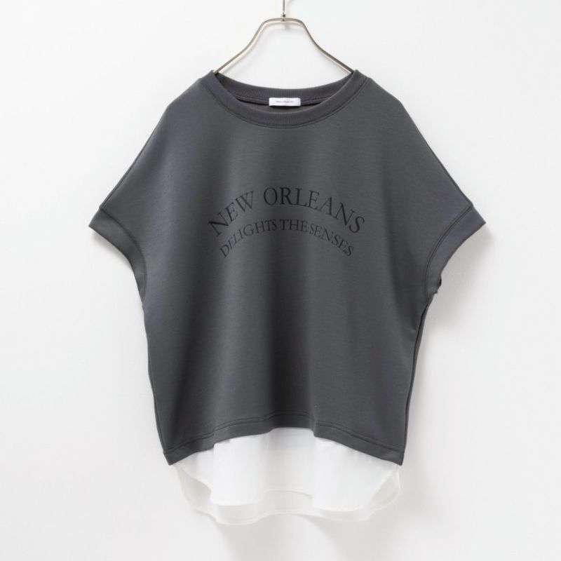 URBAN COLLECTION エアスムージー ポンチ素材 フェイクレイヤードノースリーブ レディース商品画像-9