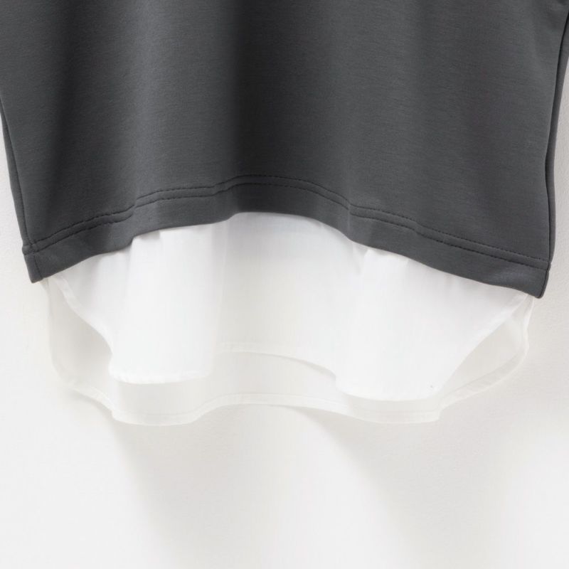 URBAN COLLECTION  エアスムージー ポンチ素材 フェイクレイヤードノースリーブ レディース商品画像-15