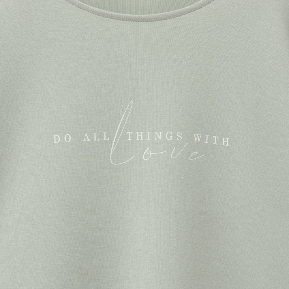 URBAN COLLECTION エアスムージー ポンチ素材 裾フェイクレイヤードプリントTシャツ レディース ネコポス 対応商品