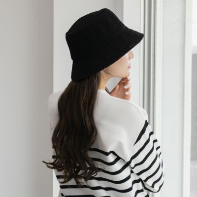 NAVY  ブークレーサーモバケットハット レディース