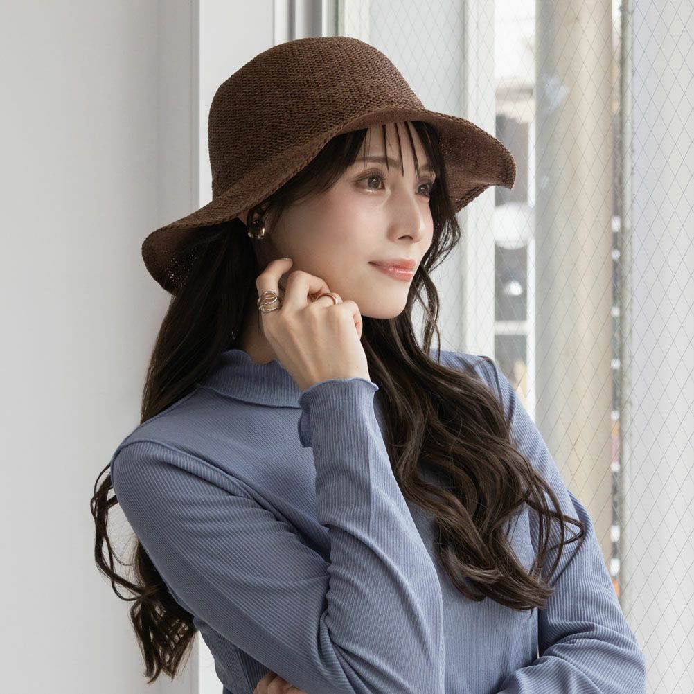 NAVY  ペーパーサーモキャペリン レディース商品画像-1