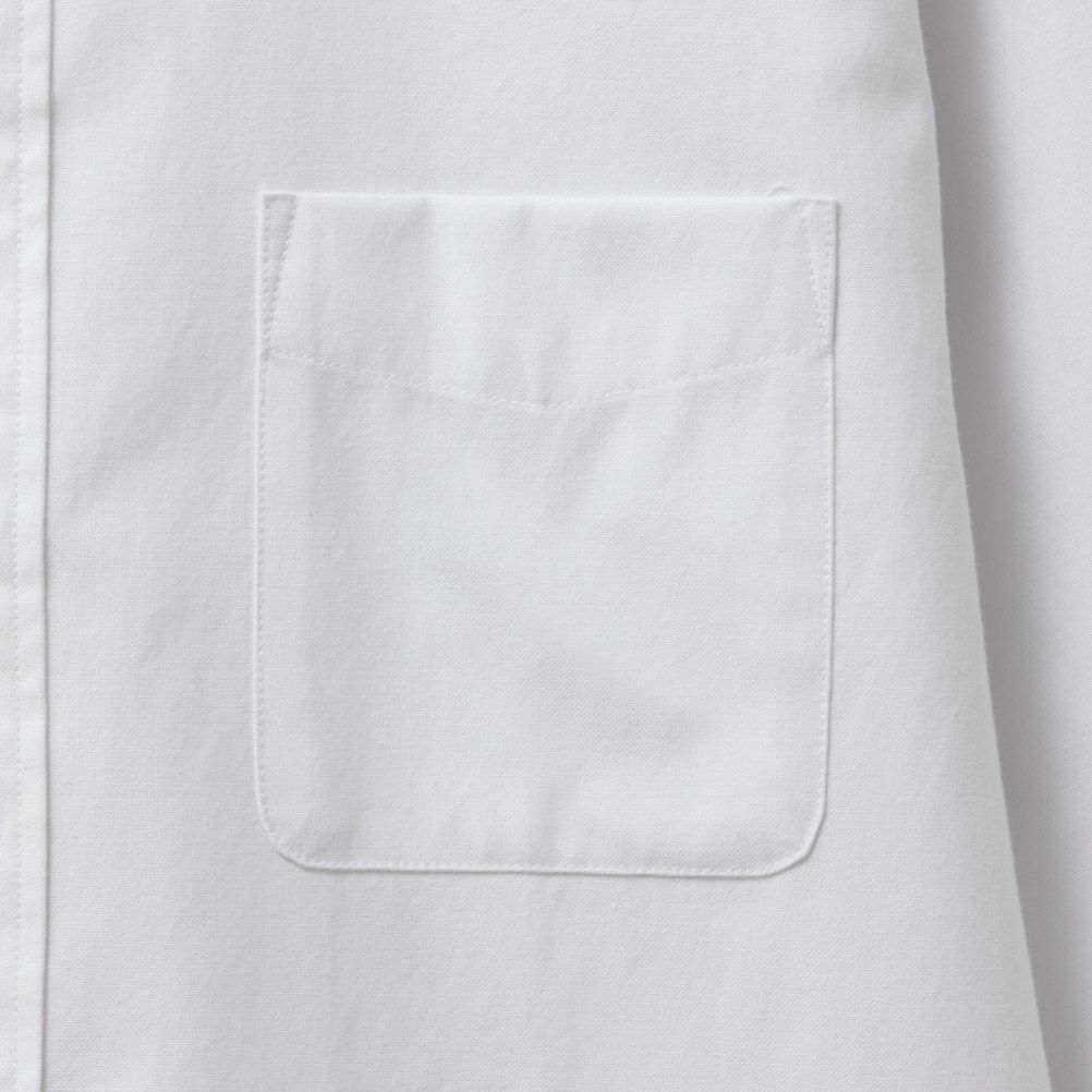 NAVY オックス無地ボタンダウン長袖シャツ メンズ