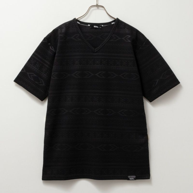 MOSSIMO  ジャガード半袖Tシャツ メンズ ネコポス 対応商品商品画像-1