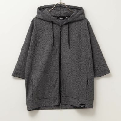 MOSSIMO  ハニカムジップアップ半袖パーカー メンズ