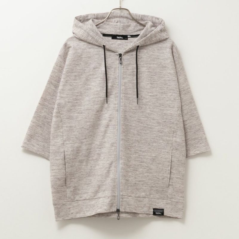 MOSSIMO  ハニカムジップアップ半袖パーカー メンズ商品画像-2