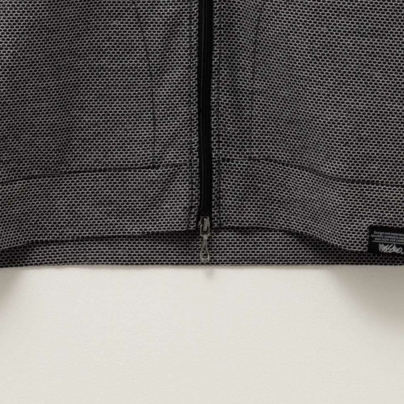 MOSSIMO ハニカムジップアップ半袖パーカー メンズ