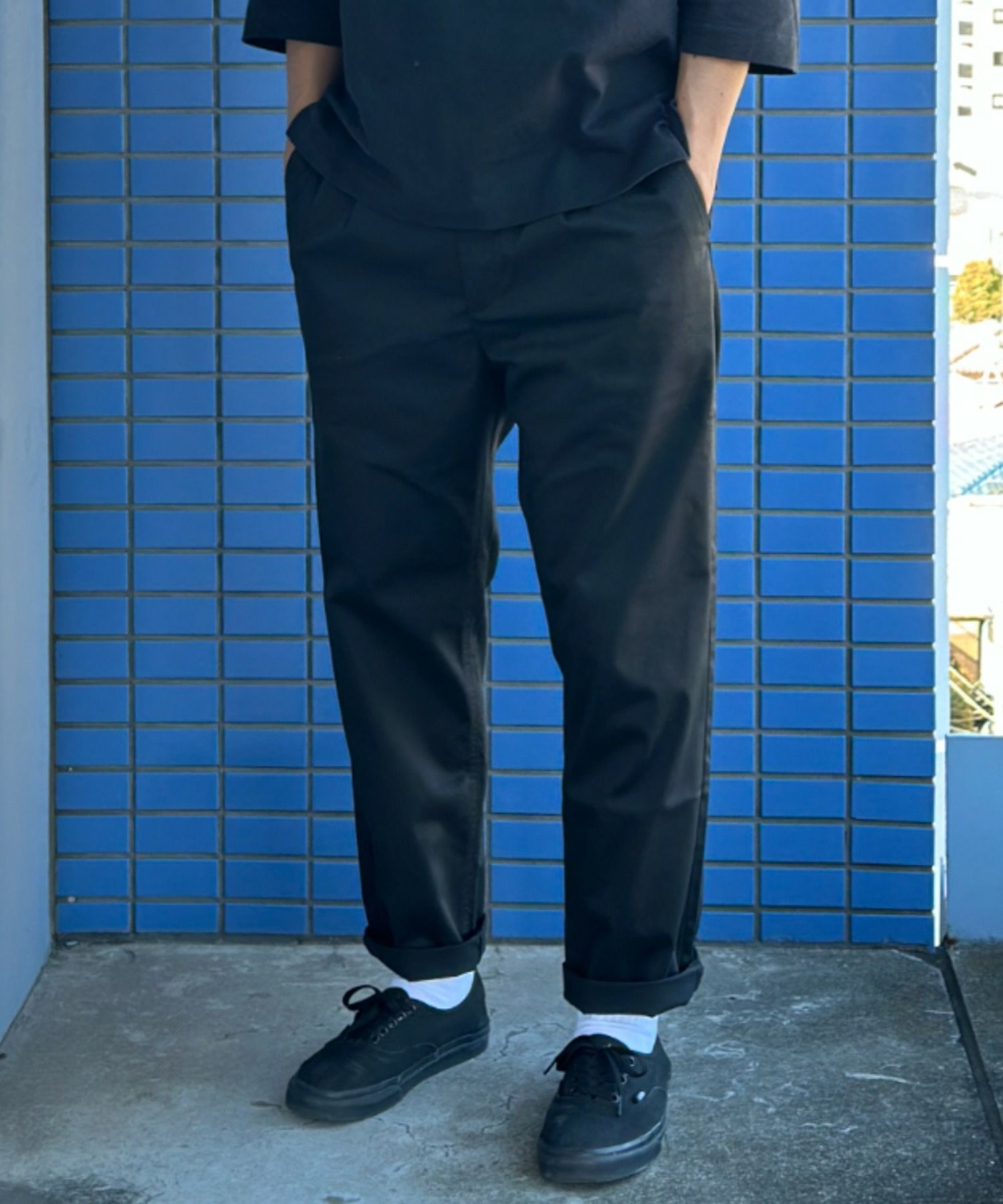 Dickies ツイルストレッチイージーパンツ メンズ