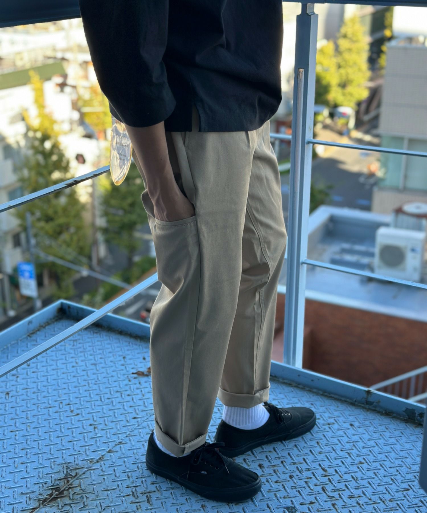 Dickies ツイルストレッチイージーパンツ メンズ