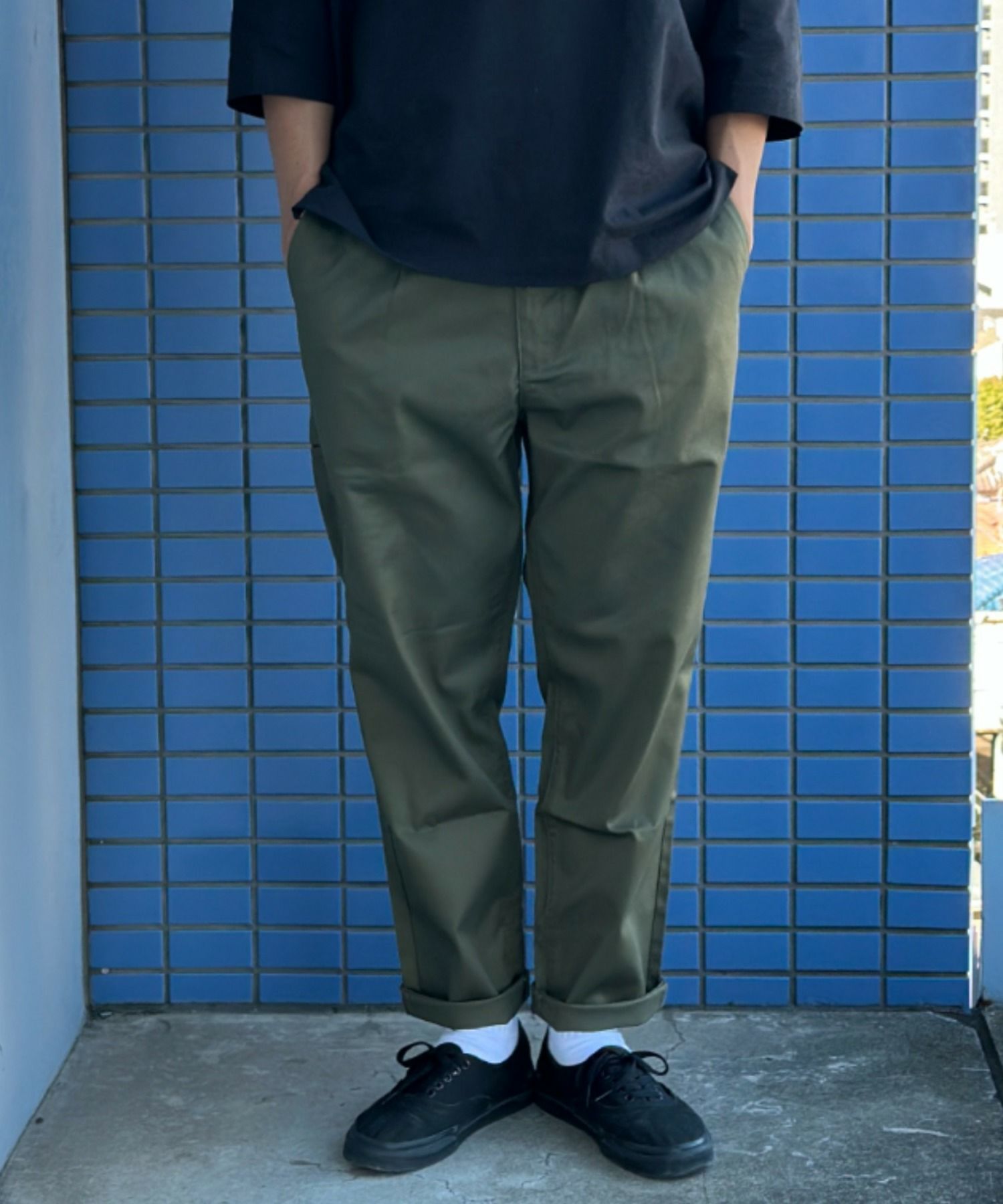 Dickies ツイルストレッチイージーパンツ メンズ