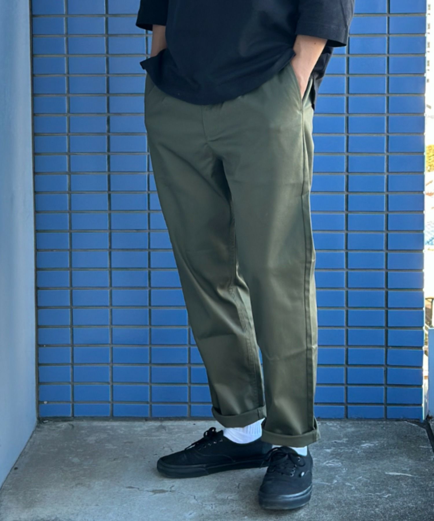 Dickies ツイルストレッチイージーパンツ メンズ
