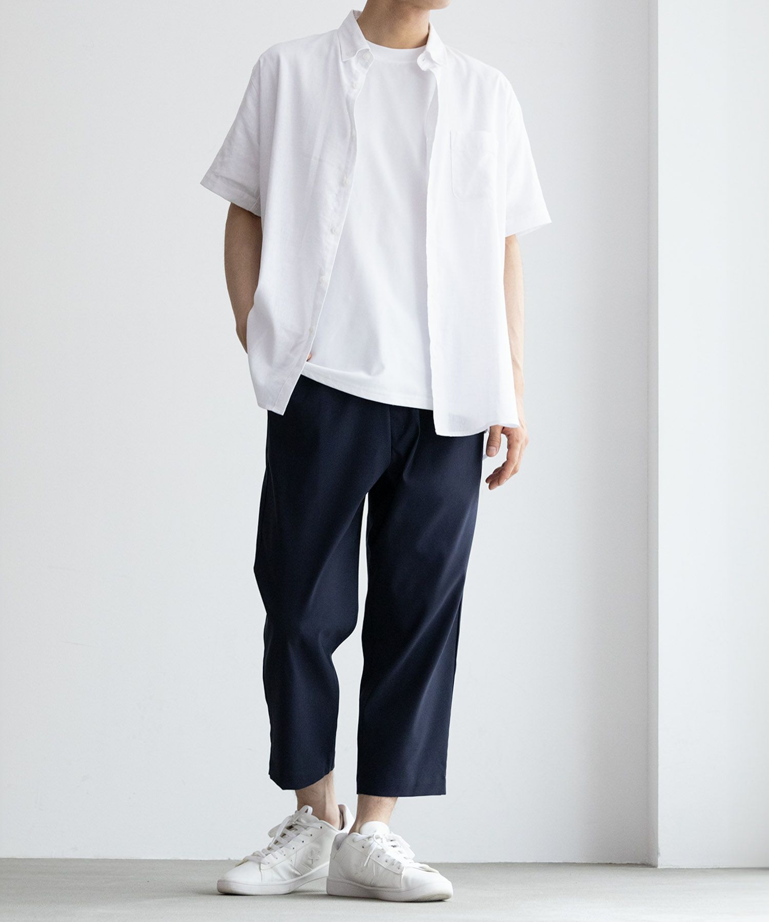 NAVY FIT  マイラク クロップドパンツ メンズ商品画像-7