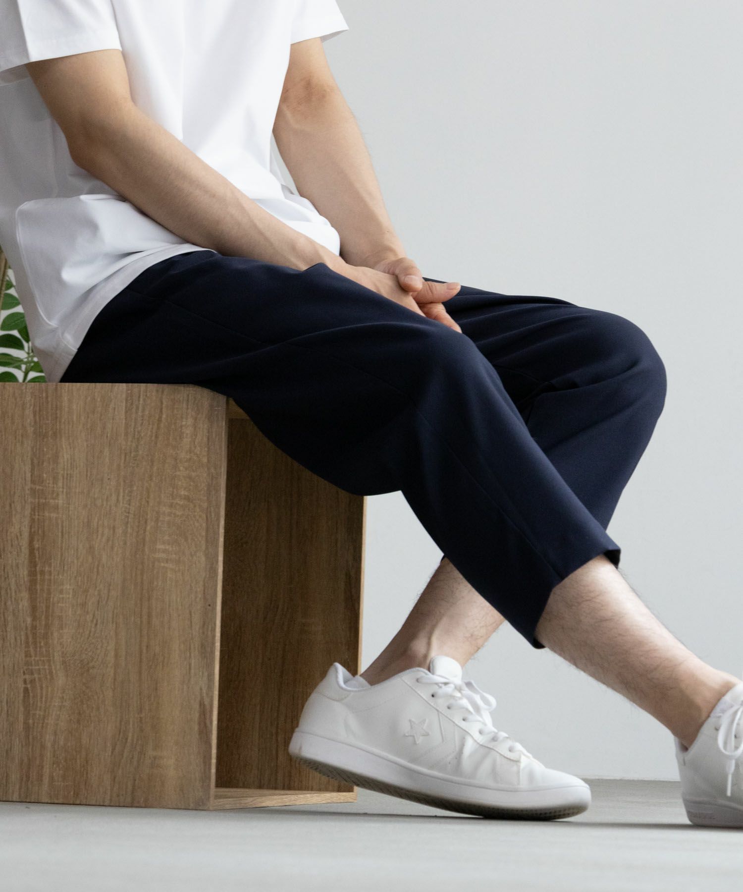 NAVY FIT  マイラク クロップドパンツ メンズ商品画像-21