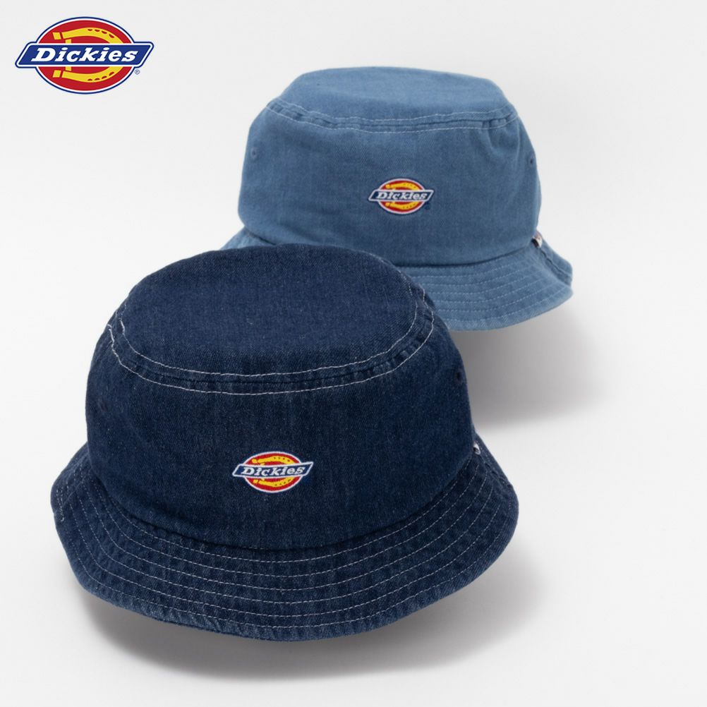 Dickies デニムワンポイント刺繍バケットハット メンズ