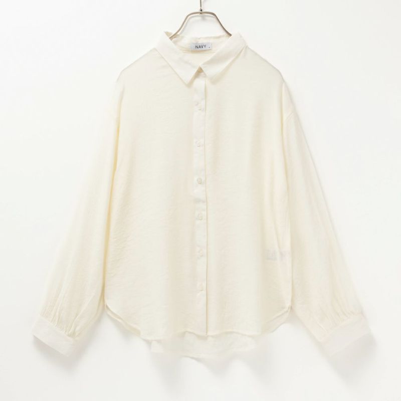 NAVY  RTスラブ長袖シャツ レディース商品画像-11