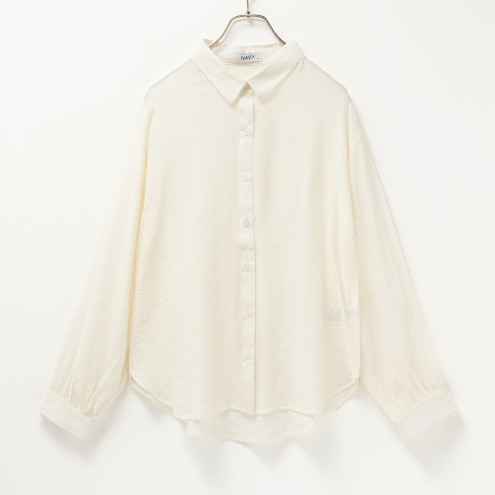 NAVY RTスラブ長袖シャツ レディース商品画像-11