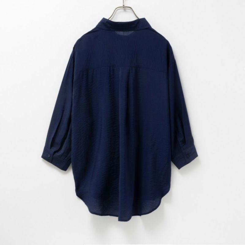 Howdy Marie  ビンテージシアー無地7分袖シャツ レディース商品画像-10