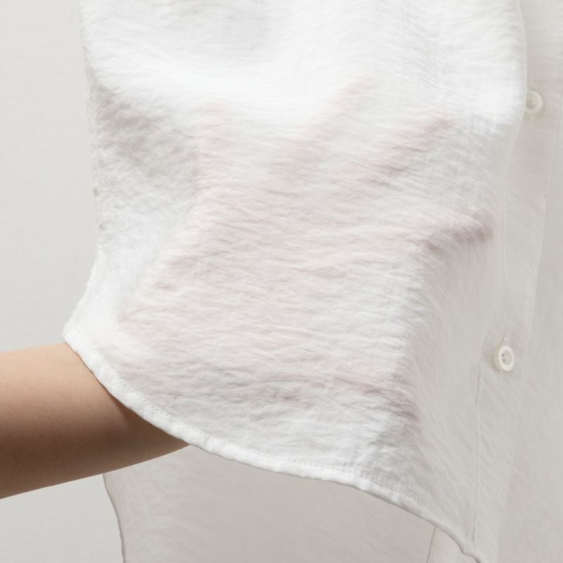 Howdy Marie  ビンテージシアー無地7分袖シャツ レディース商品画像-17