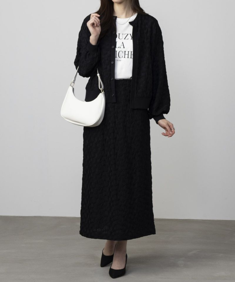 Howdy Marie  ふくれジャガードカーディガン レディース商品画像-3