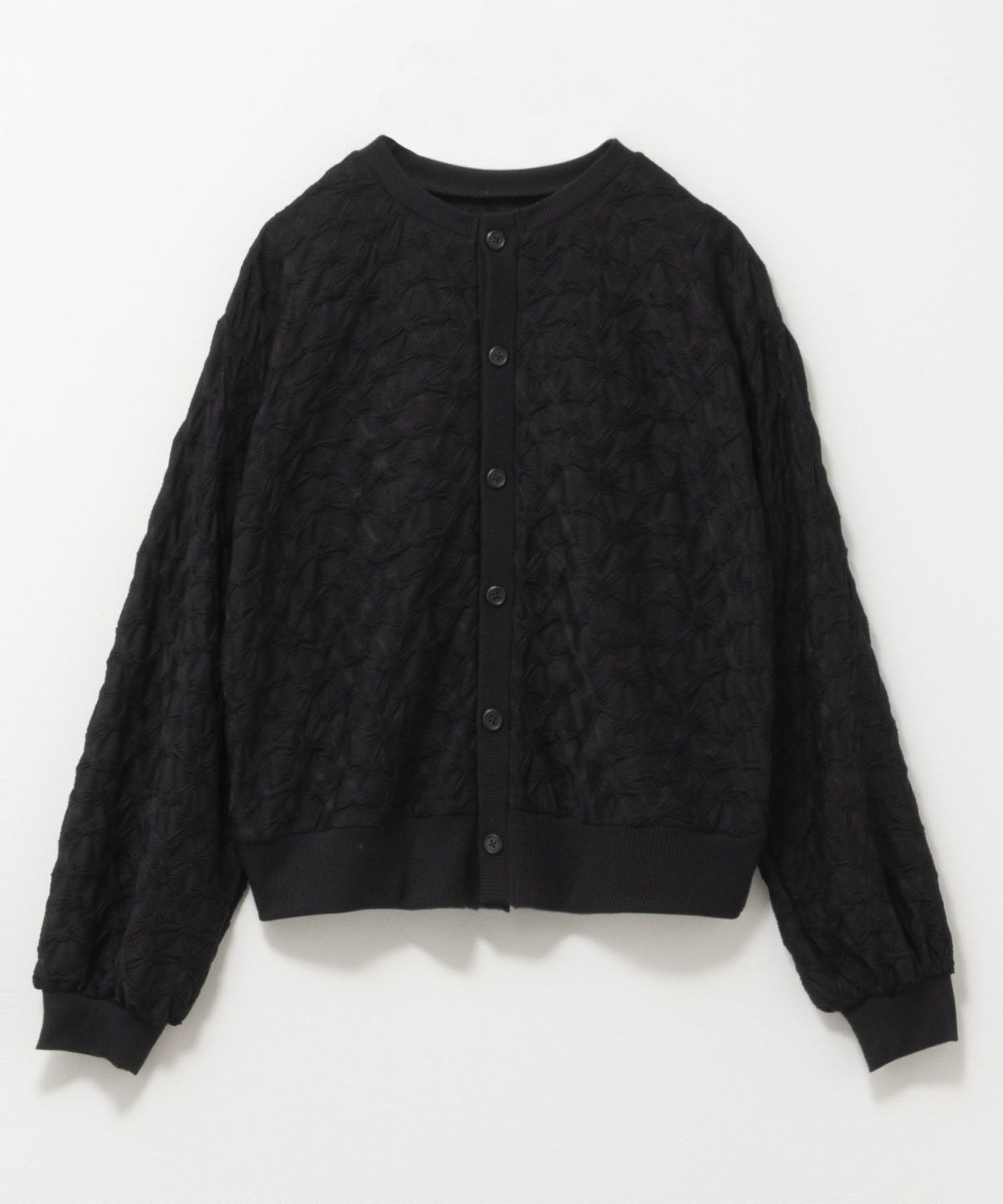 Howdy Marie ふくれジャガードカーディガン レディース