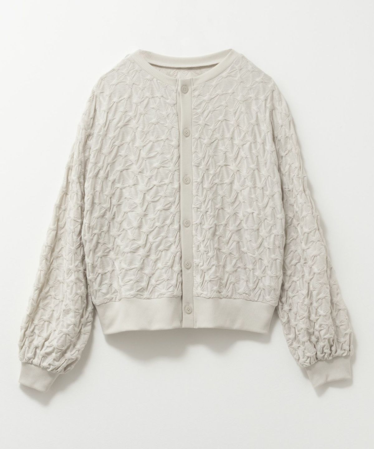 Howdy Marie ふくれジャガードカーディガン レディース