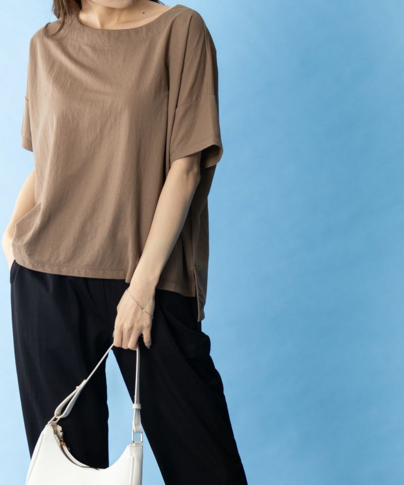 NAVY SARARI  レギュラー丈Tシャツ レディース ネコポス 対応商品商品画像-1