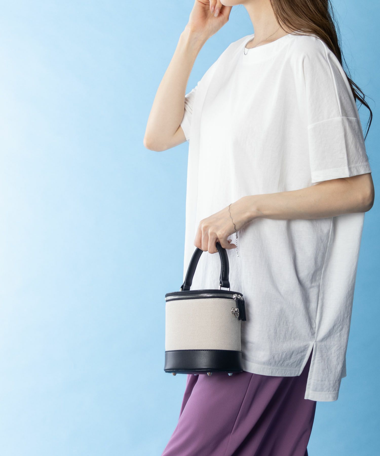 NAVY SARARI オーバー丈Tシャツ レディース ネコポス 対応商品