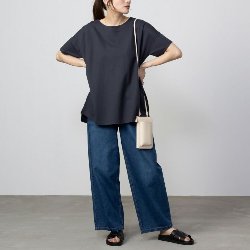 NAVY SARARI ルーズシルエットTシャツ レディース メール便 対応商品商品画像-11