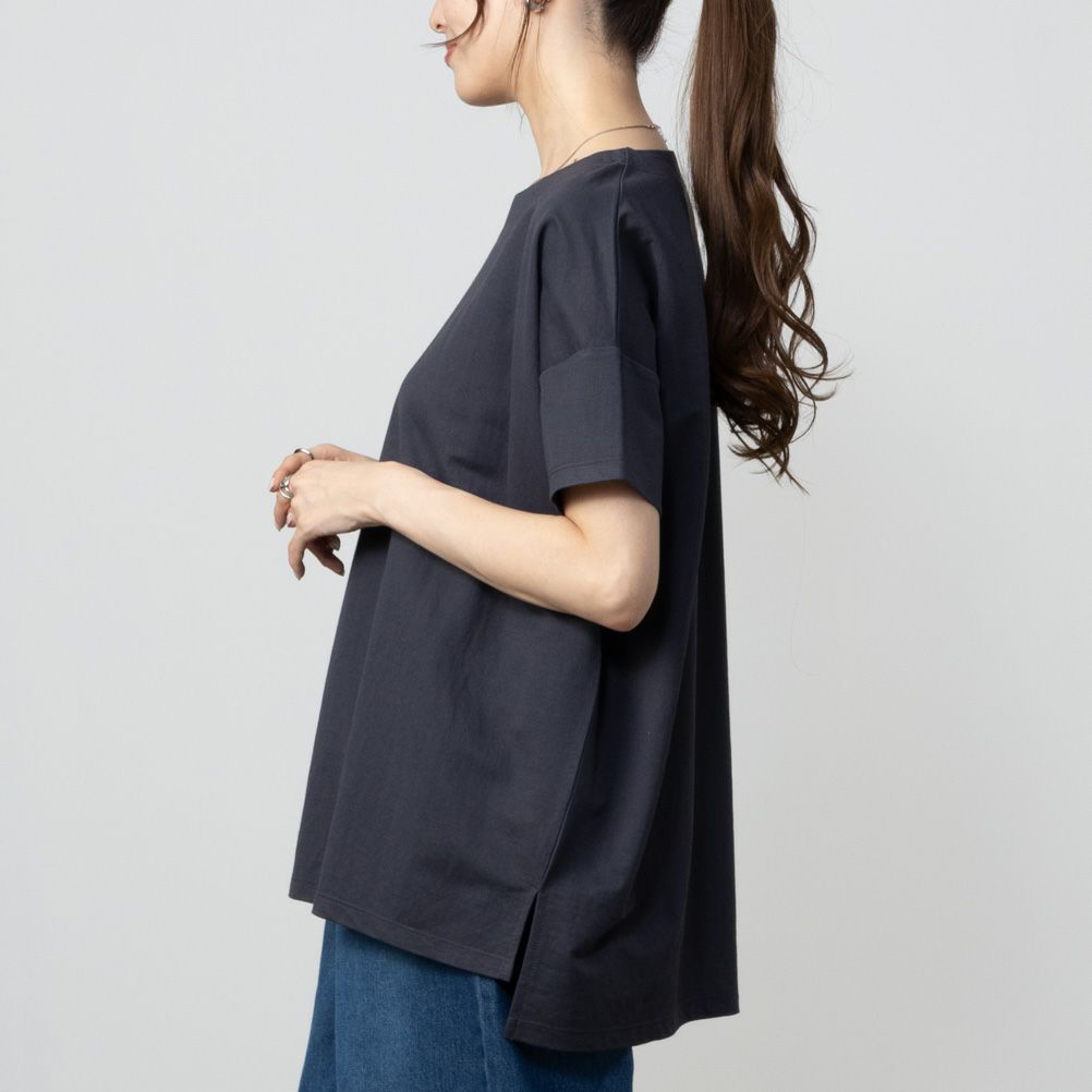 NAVY SARARI オーバー丈Tシャツ レディース ネコポス 対応商品