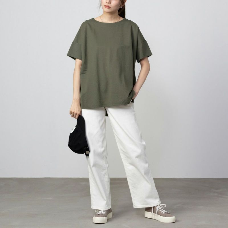 NAVY SARARI ルーズシルエットTシャツ レディース メール便 対応商品商品画像-16