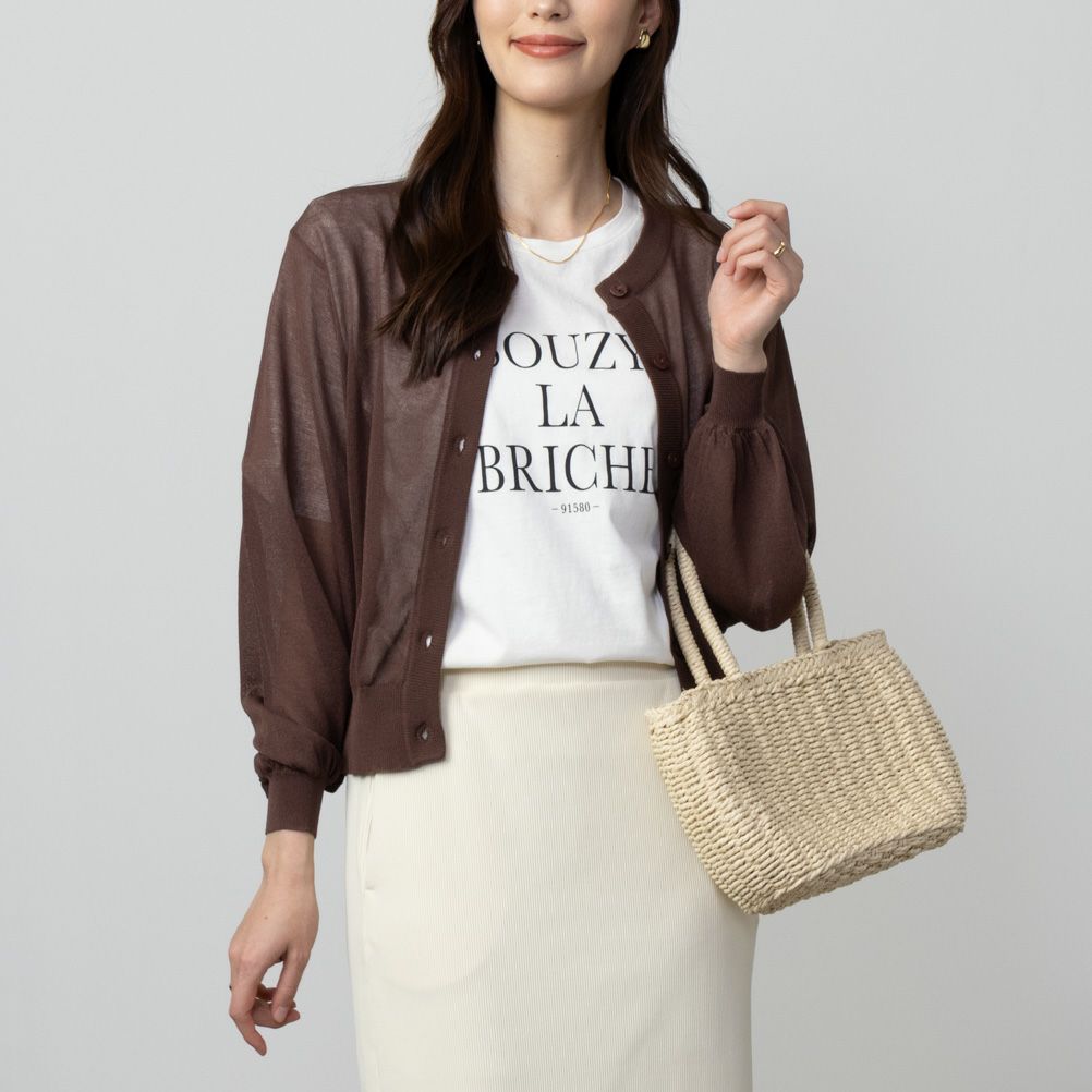 Howdy Marie  シアーニットカーディガン レディース商品画像-3