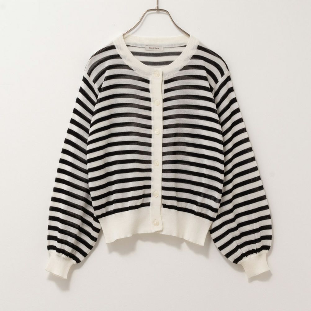 Howdy Marie シアーニットカーディガン レディース