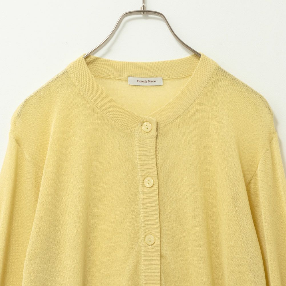 Howdy Marie シアーニットカーディガン レディース