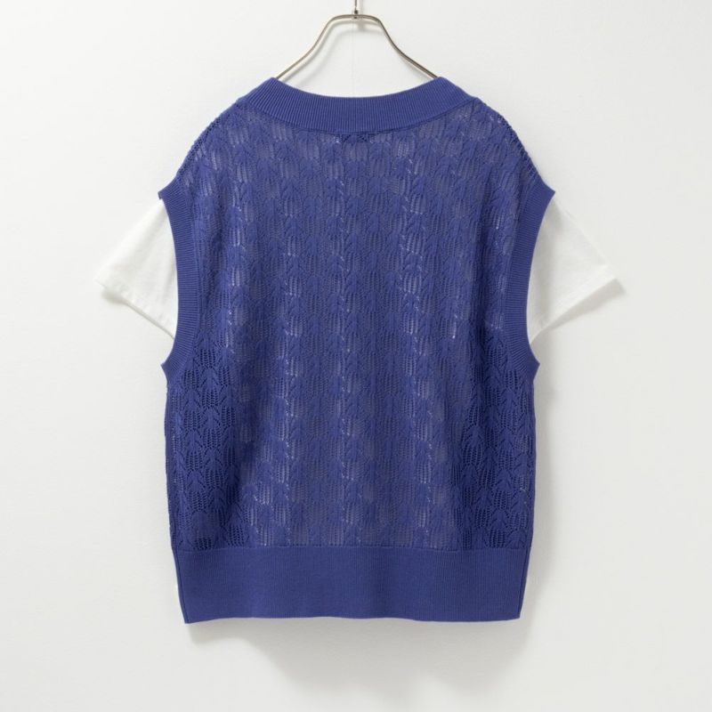 NAVY  Vネックベストアンサンブル レディース商品画像-12