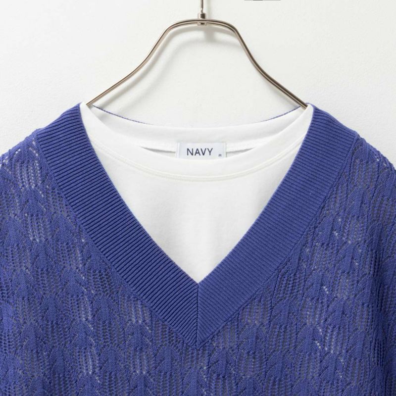 NAVY  Vネックベストアンサンブル レディース商品画像-15