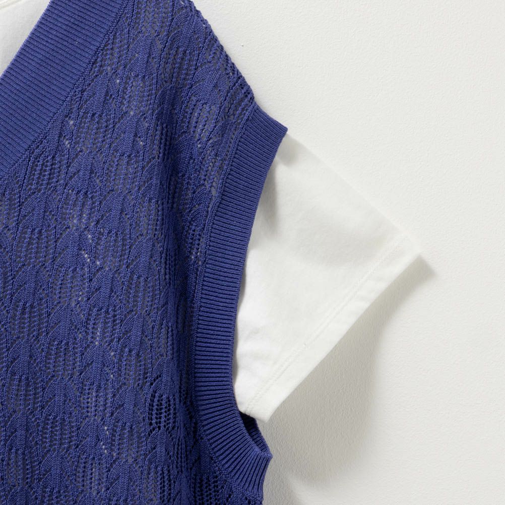 NAVY  Vネックベストアンサンブル レディース商品画像-16