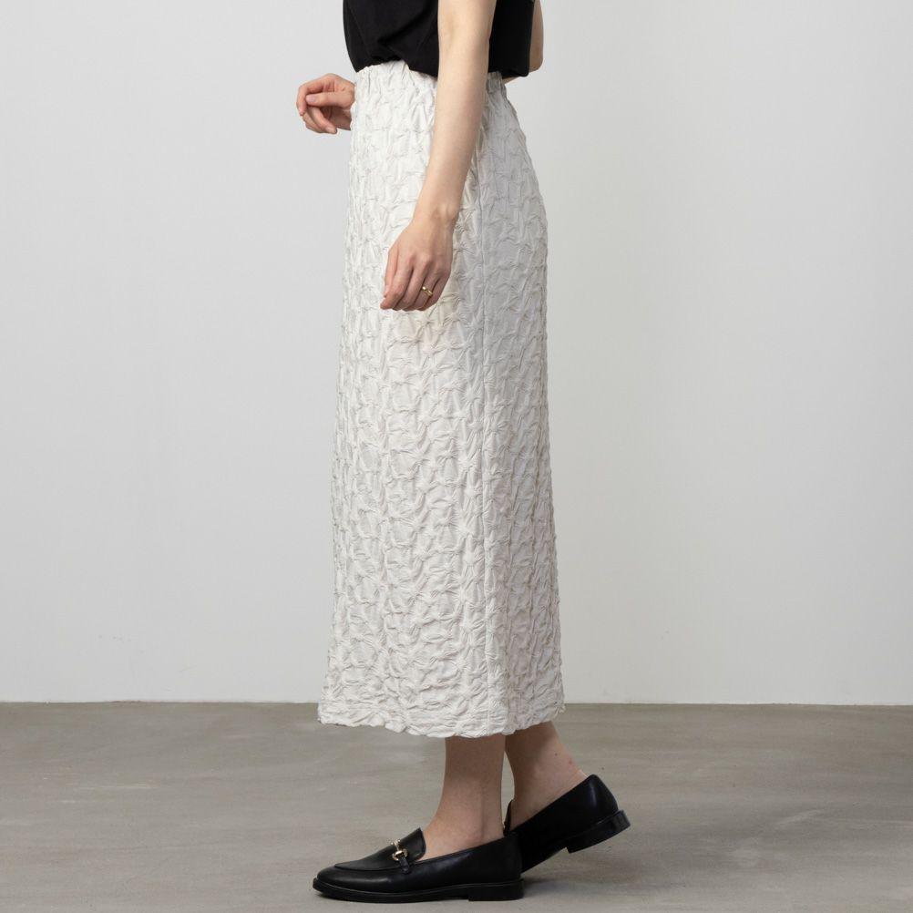 Howdy Marie ふくれジャガードIラインスカート レディース