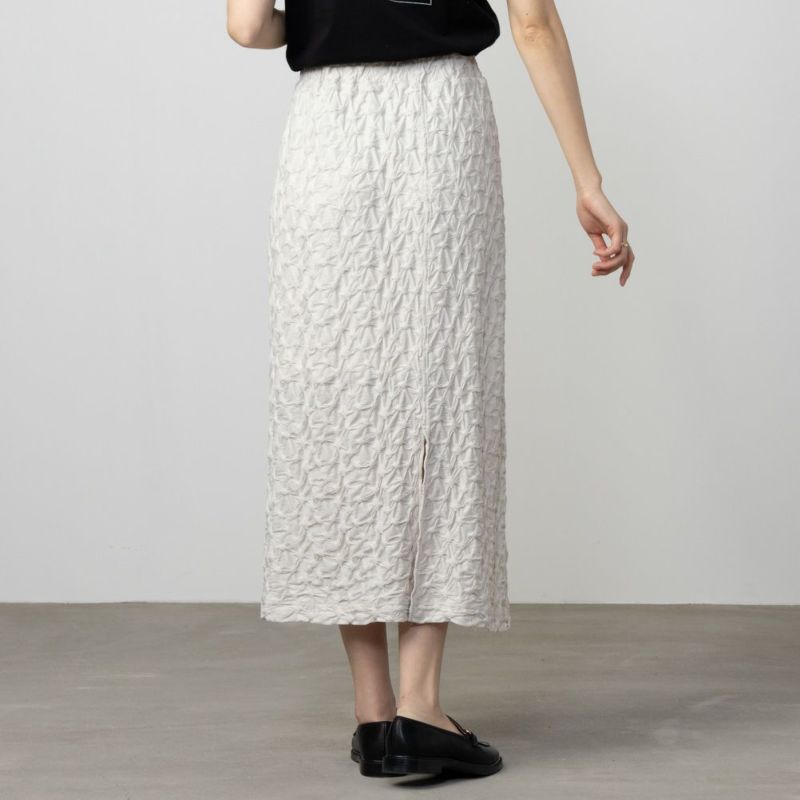 Howdy Marie  ふくれジャガードIラインスカート レディース商品画像-5