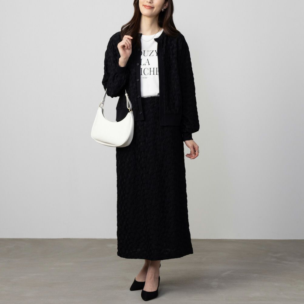 Howdy Marie ふくれジャガードIラインスカート レディース商品サムネイル-6