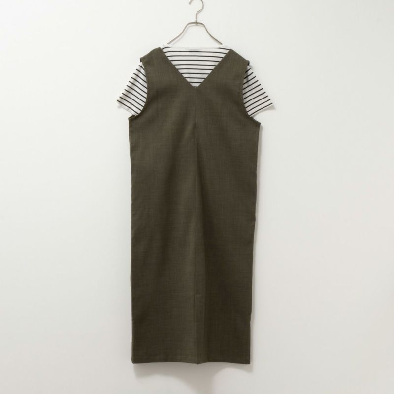 NAVY  杢調麻ライクワンピースアンサンブル レディース商品画像-10