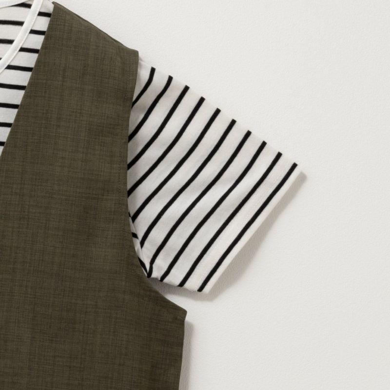 NAVY  杢調麻ライクワンピースアンサンブル レディース商品画像-14