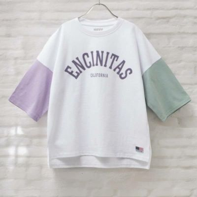 NAVY  コットンプリント5分袖Tシャツ キッズ ネコポス 対応商品