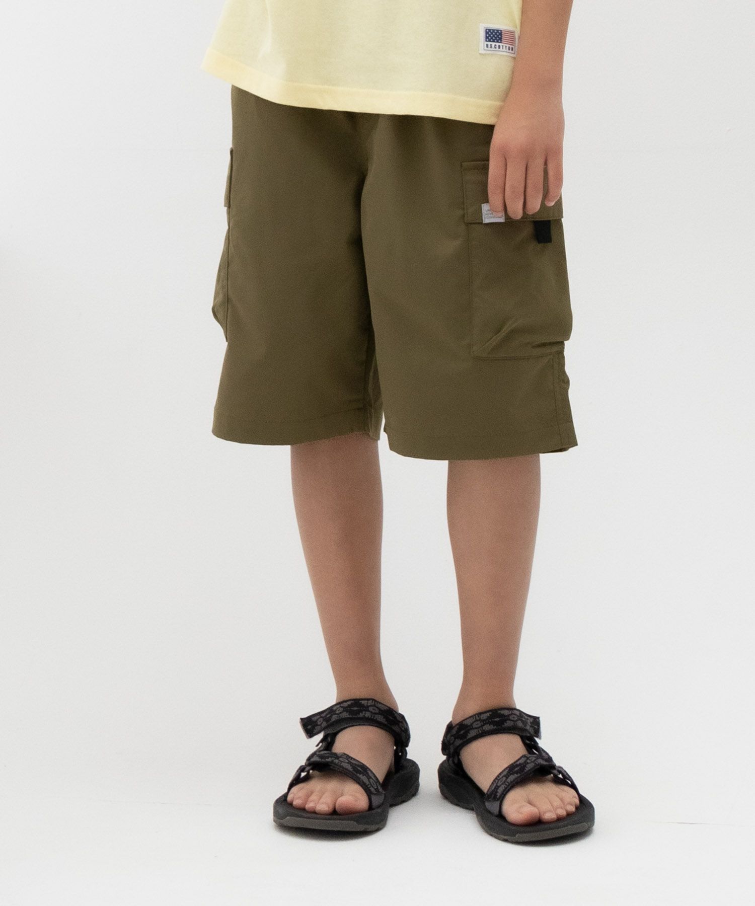 NAVY  撥水カーゴショートパンツ キッズ商品サムネイル-1