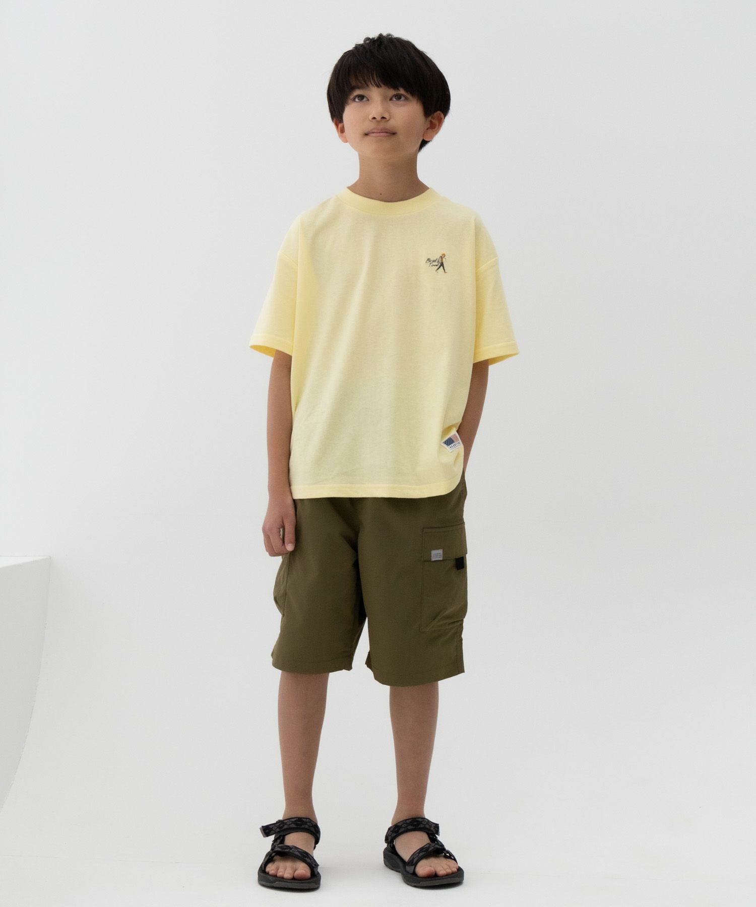 NAVY  撥水カーゴショートパンツ キッズ商品サムネイル-3