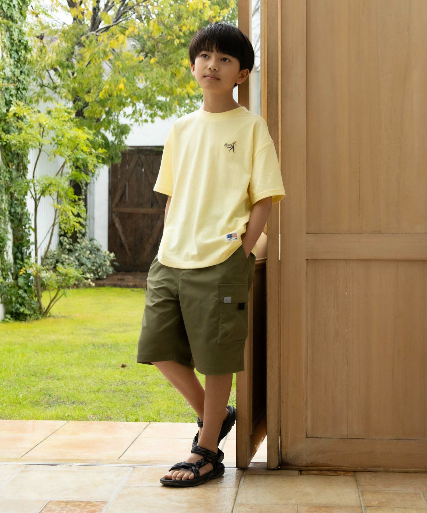 NAVY  撥水カーゴショートパンツ キッズ商品サムネイル-7