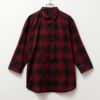 MOSSIMO オンブレチェック七分袖シャツ メンズ